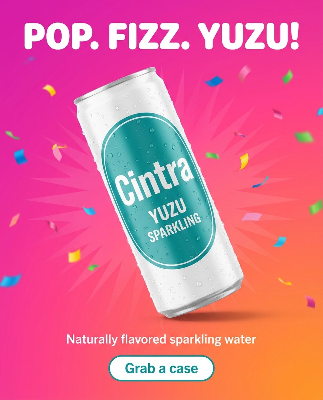 Cintra yuzu sparkling water static ad